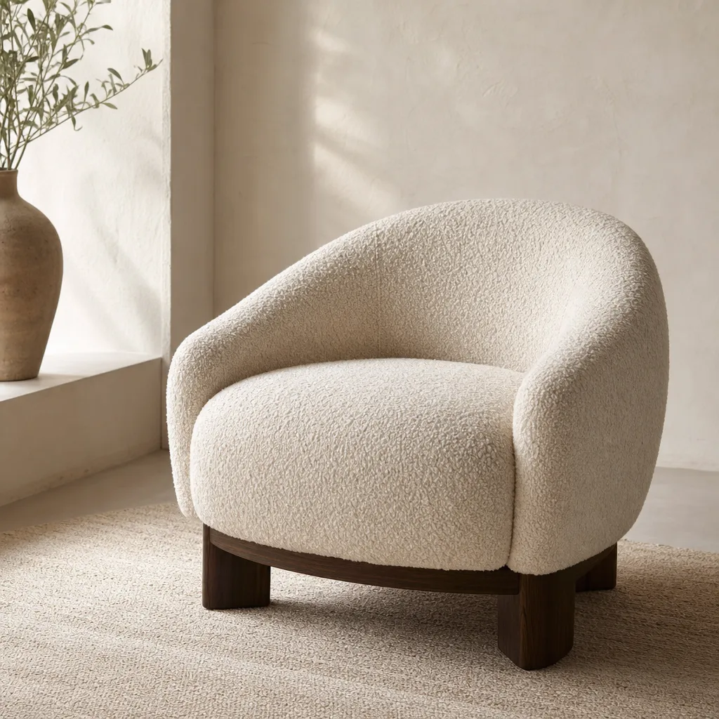 Fauteuil Bouclé Design Signature