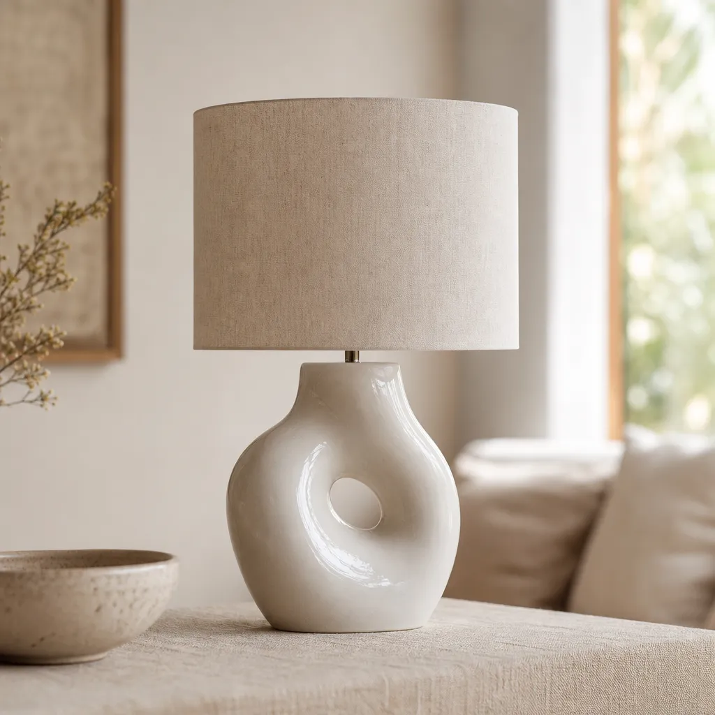Édition Lampe à Poser en Céramique Sculpturale — N°12