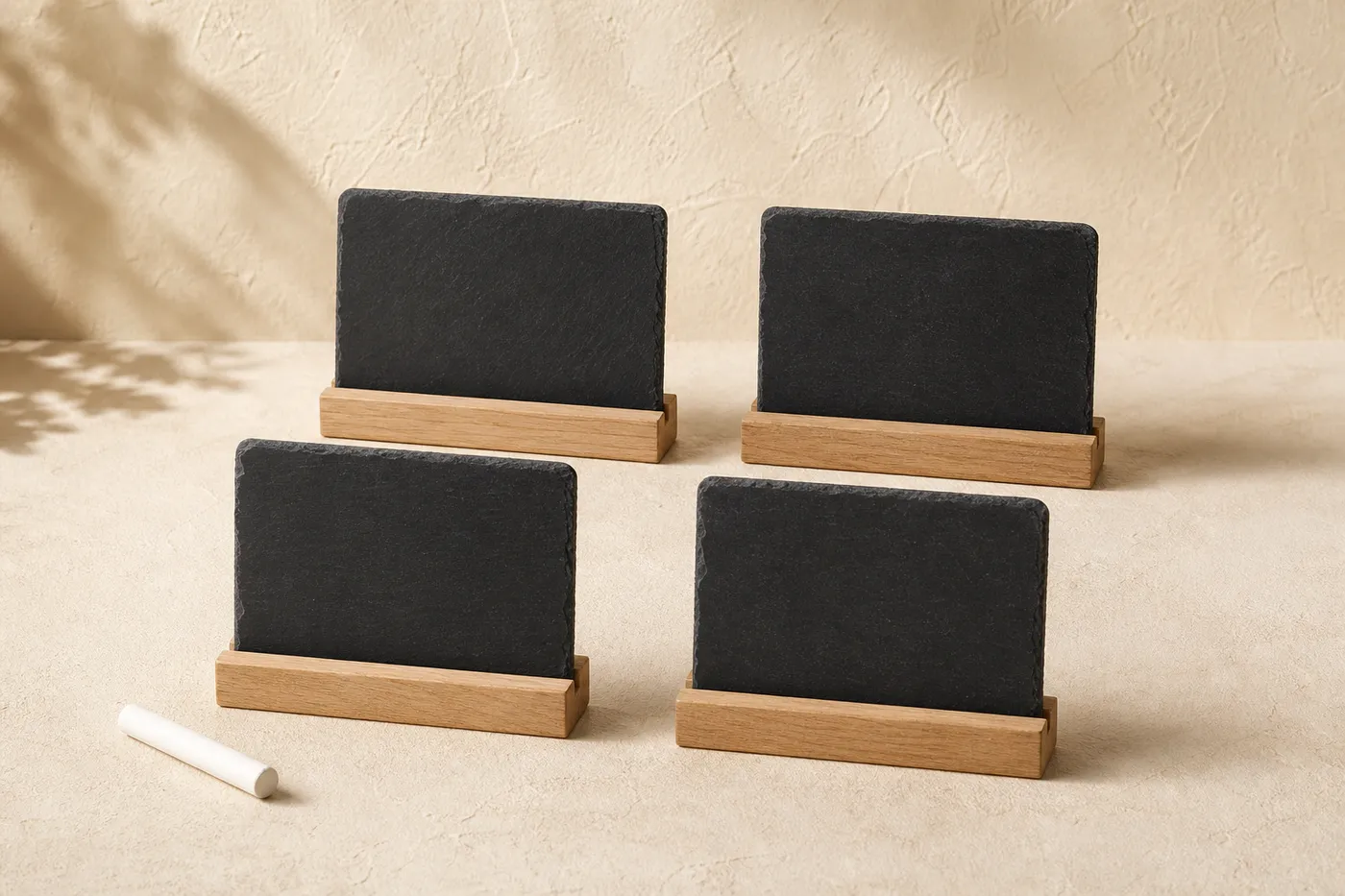 Édition Lot de 4 Marque-Places Ardoise — Essentiel